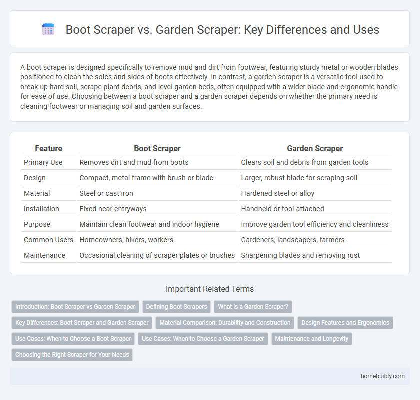 Boot Scraper vs. Garden Scraper: Key Differences and Uses