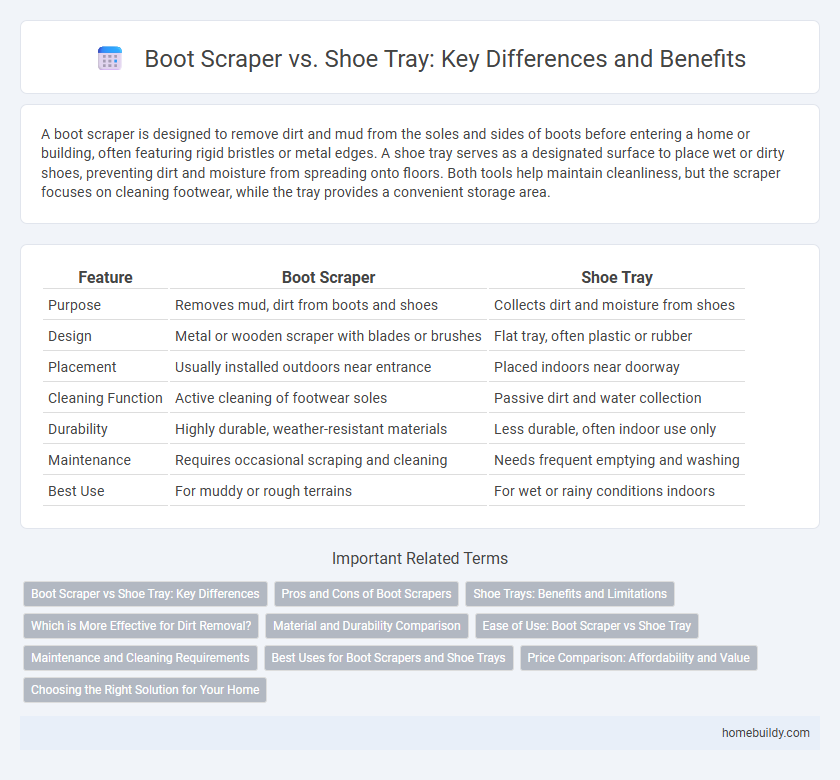 Boot Scraper vs. Shoe Tray: Key Differences and Benefits