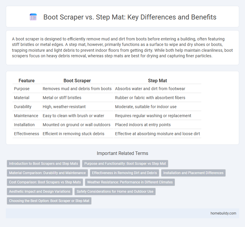 Boot Scraper vs. Step Mat: Key Differences and Benefits