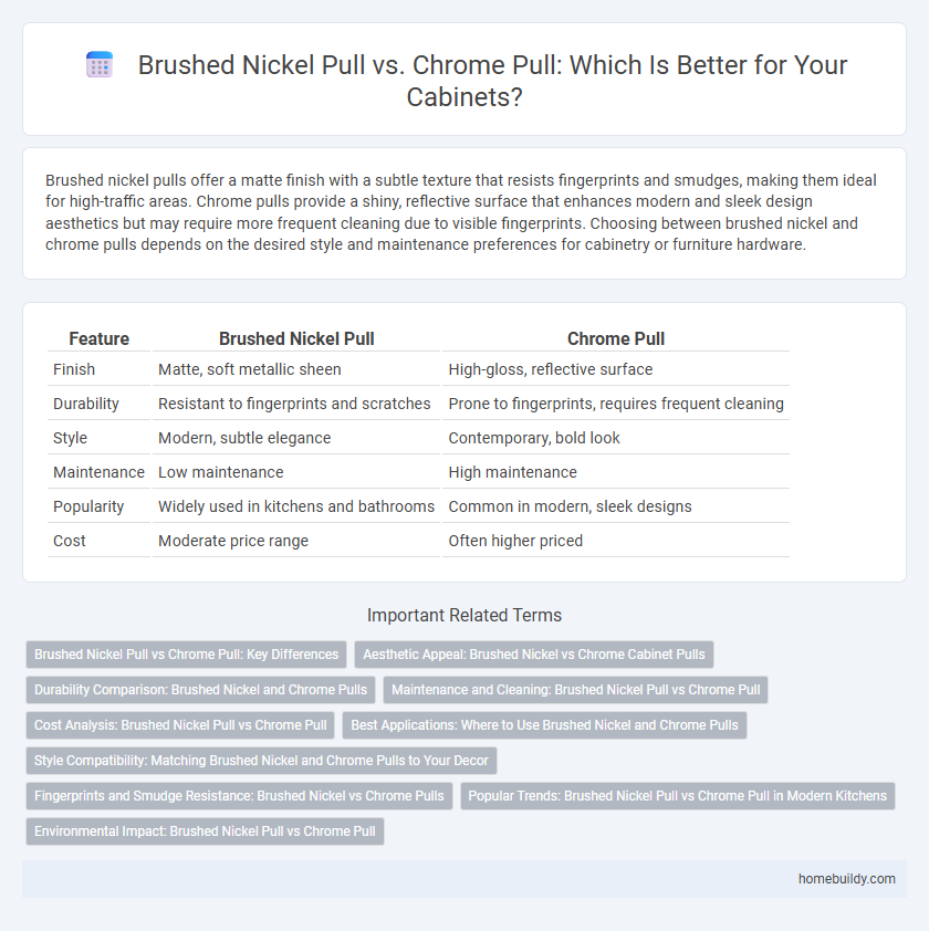 Brushed Nickel Pull vs. Chrome Pull: Which Is Better for Your Cabinets?