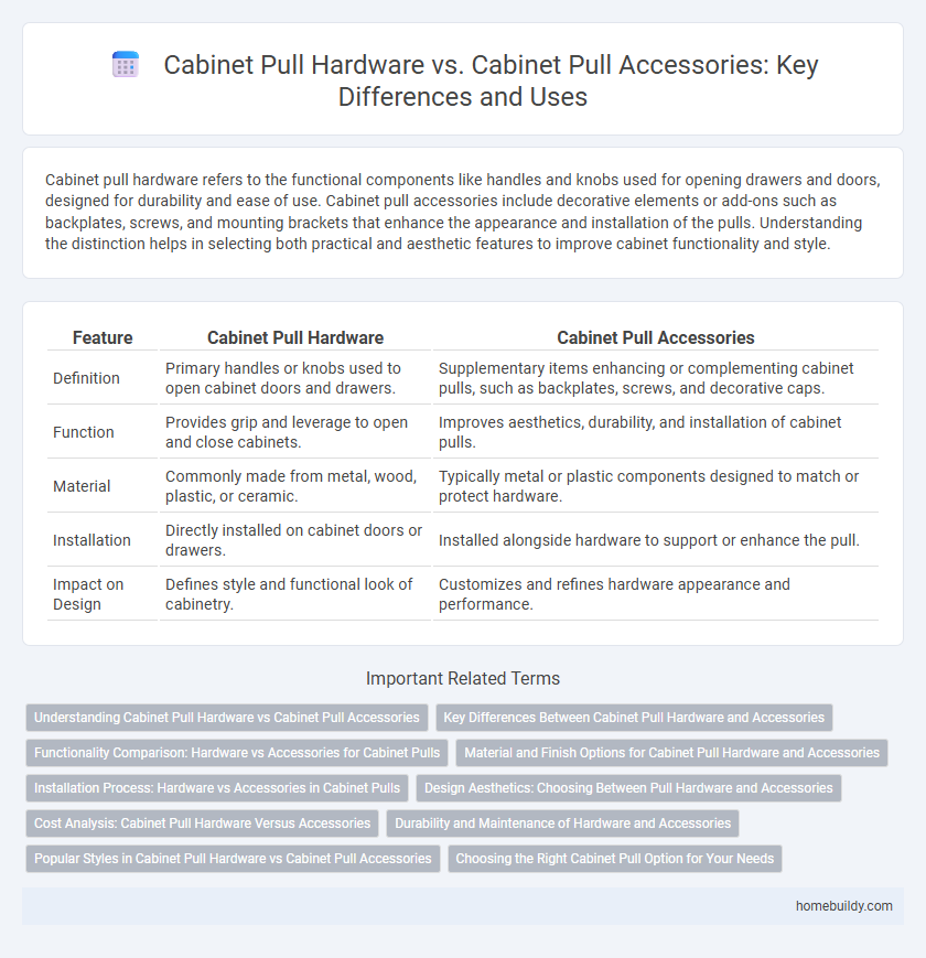 Cabinet Pull Hardware vs. Cabinet Pull Accessories: Key Differences and Uses