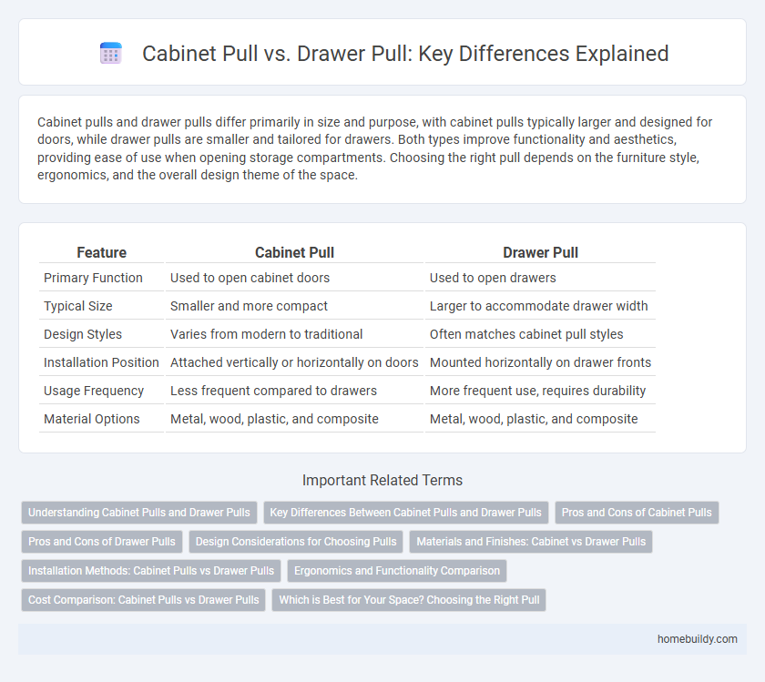 Cabinet Pull vs. Drawer Pull: Key Differences Explained