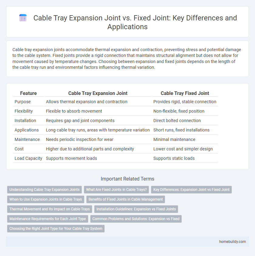 Cable Tray Expansion Joint vs. Fixed Joint: Key Differences and Applications