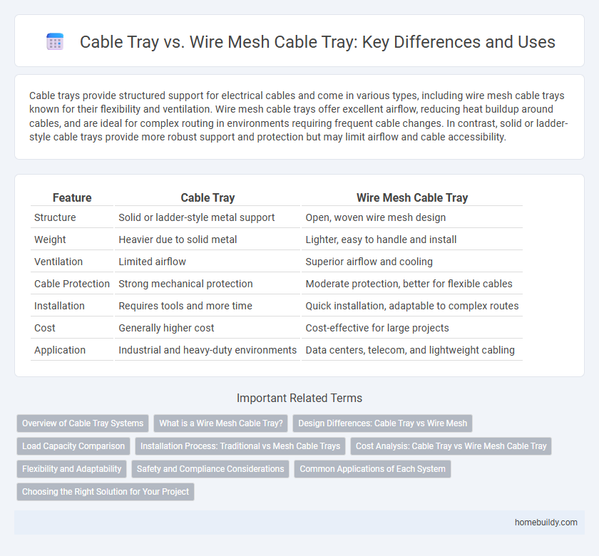 Cable Tray vs. Wire Mesh Cable Tray: Key Differences and Uses