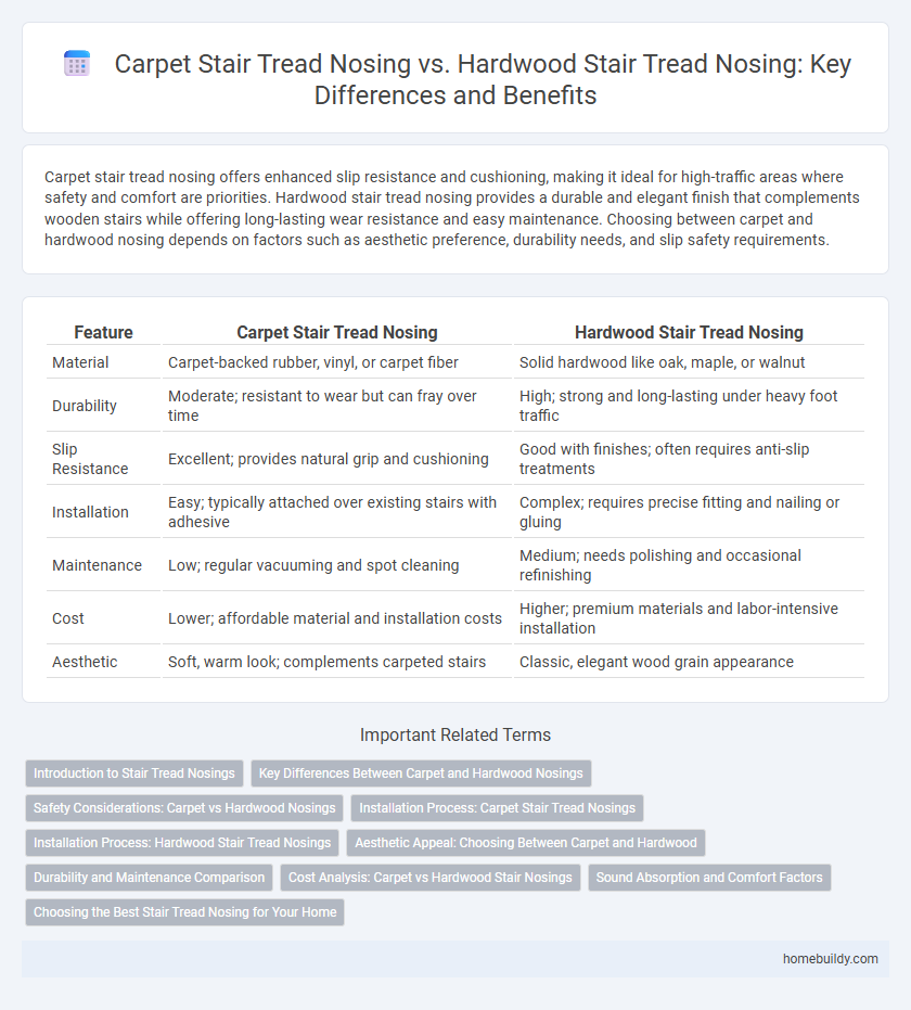 Carpet Stair Tread Nosing vs. Hardwood Stair Tread Nosing: Key Differences and Benefits