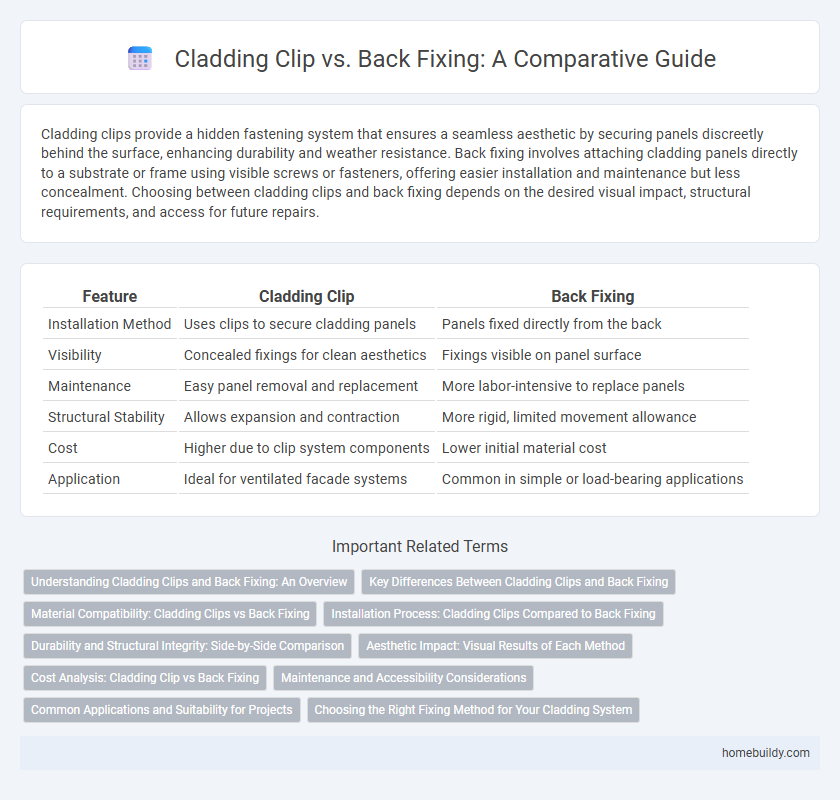 Cladding Clip vs. Back Fixing: A Comparative Guide