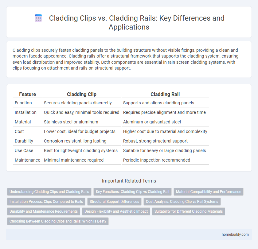 Cladding Clips vs. Cladding Rails: Key Differences and Applications