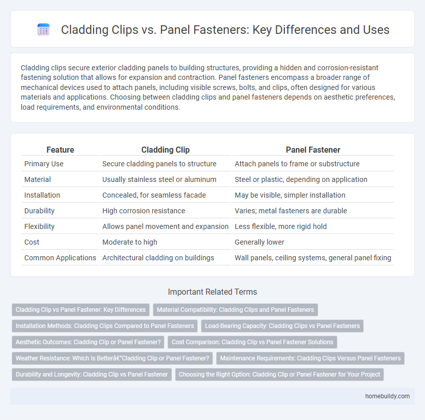 Cladding Clips vs. Panel Fasteners: Key Differences and Uses