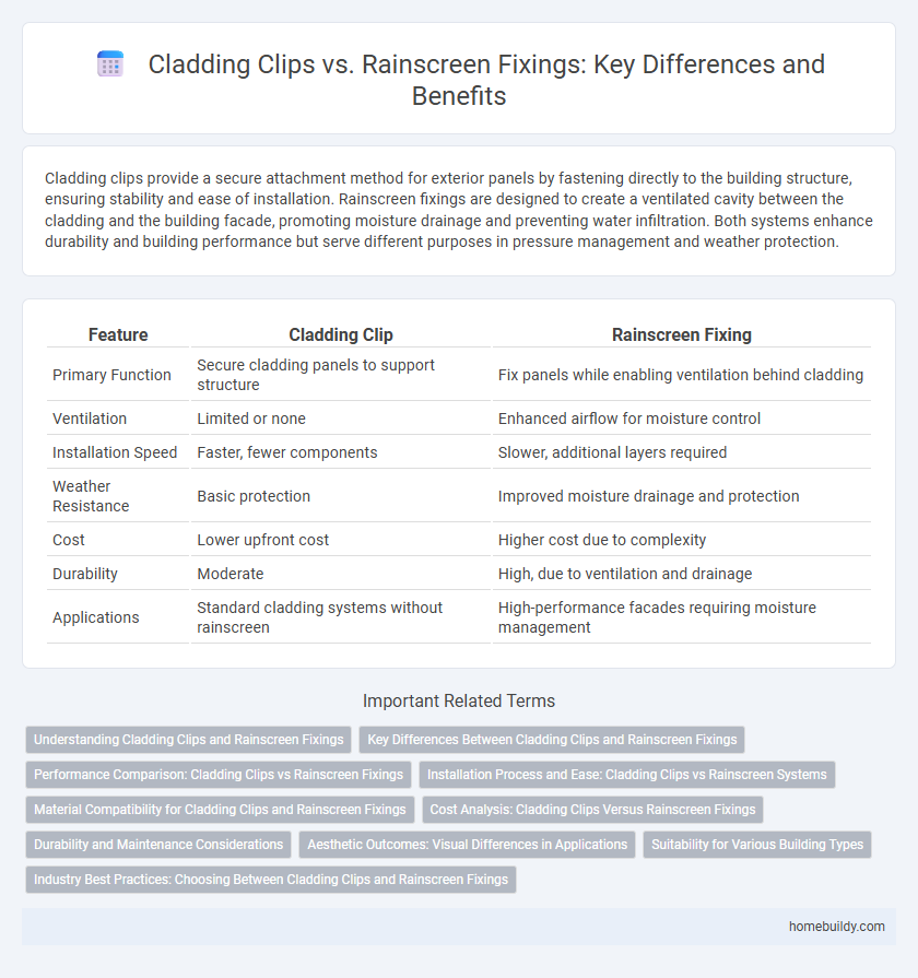 Cladding Clips vs. Rainscreen Fixings: Key Differences and Benefits