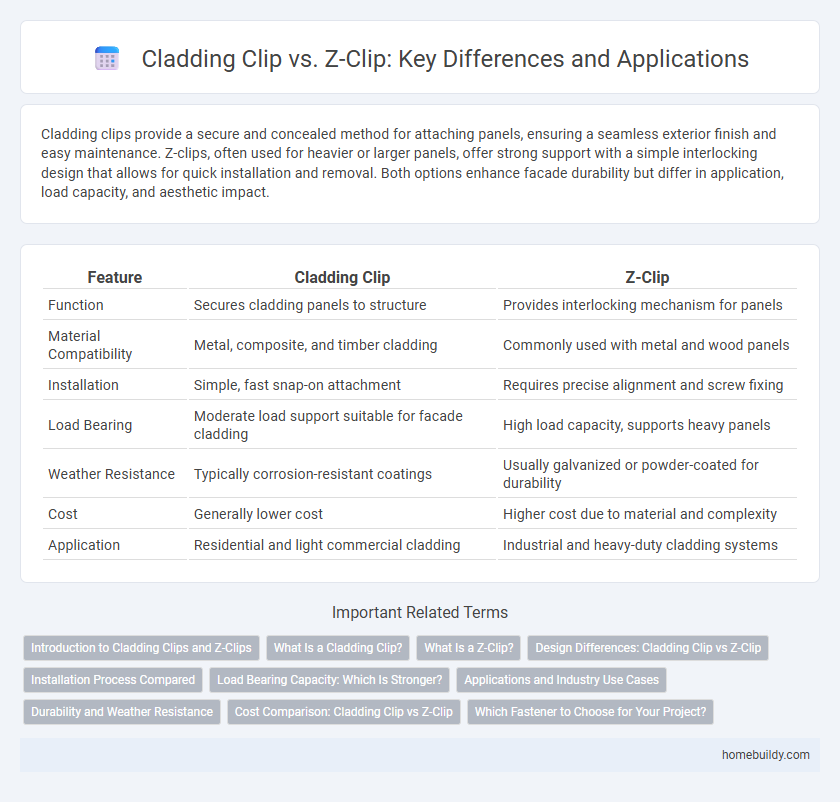 Cladding Clip vs. Z-Clip: Key Differences and Applications