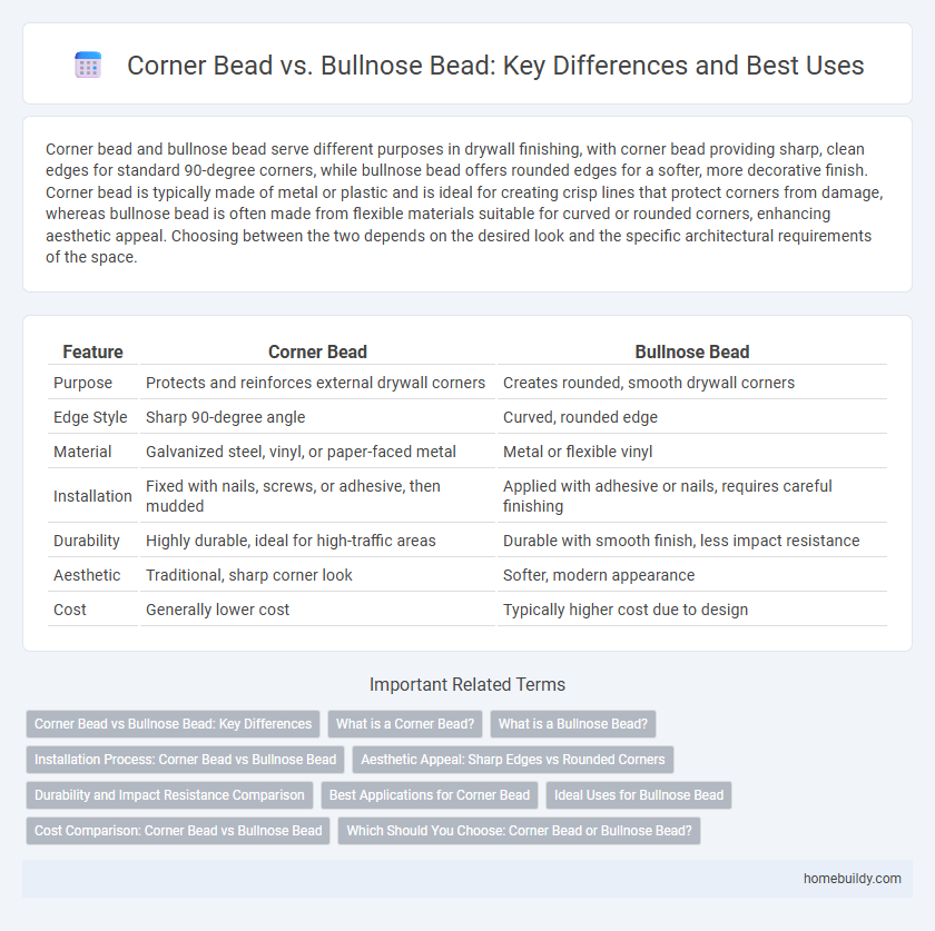 Corner Bead vs. Bullnose Bead: Key Differences and Best Uses