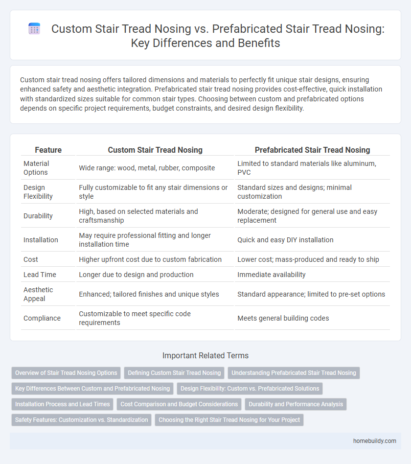 Custom Stair Tread Nosing vs. Prefabricated Stair Tread Nosing: Key Differences and Benefits