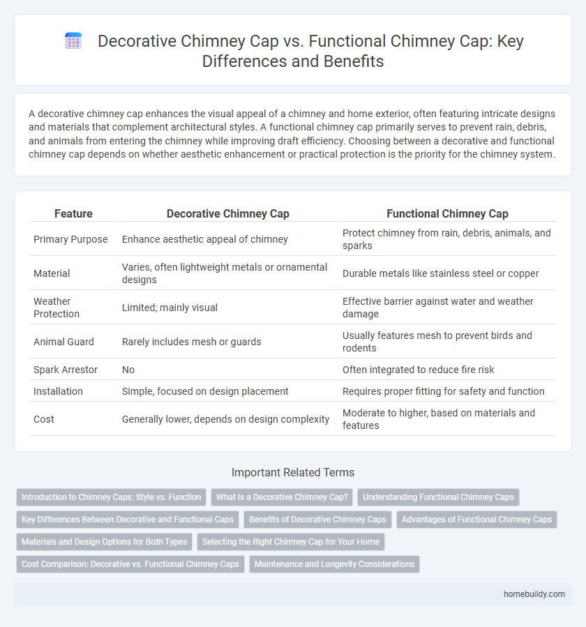 Decorative Chimney Cap vs. Functional Chimney Cap: Key Differences and Benefits
