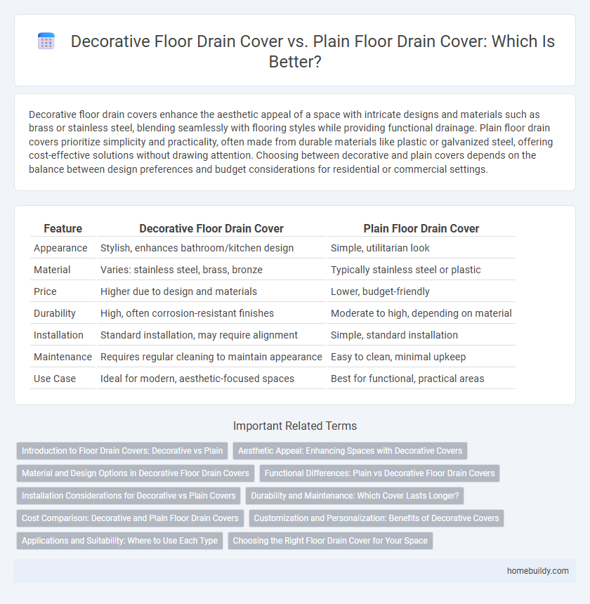 Decorative Floor Drain Cover vs. Plain Floor Drain Cover: Which Is Better?