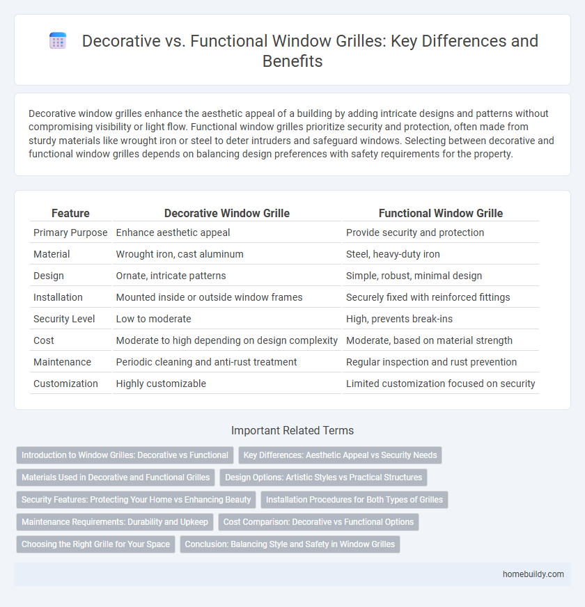 Decorative vs. Functional Window Grilles: Key Differences and Benefits