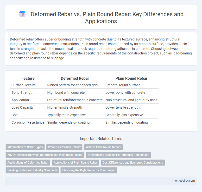 Deformed Rebar vs. Plain Round Rebar: Key Differences and Applications