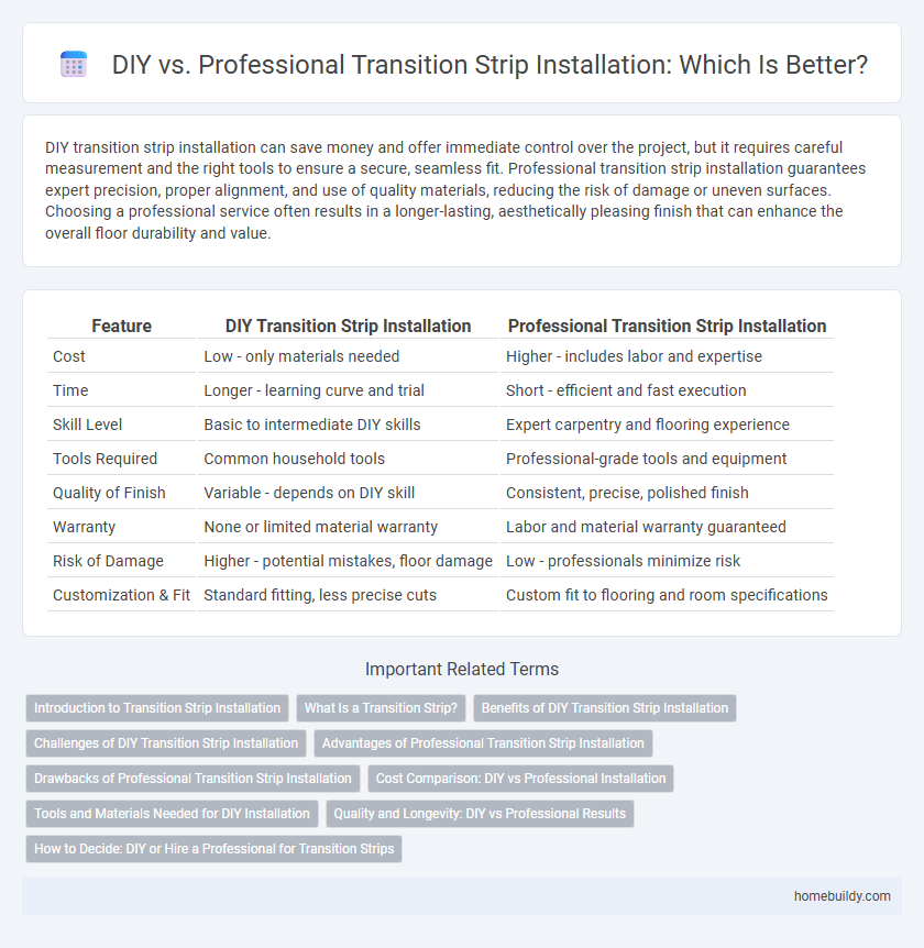 DIY vs. Professional Transition Strip Installation: Which Is Better?