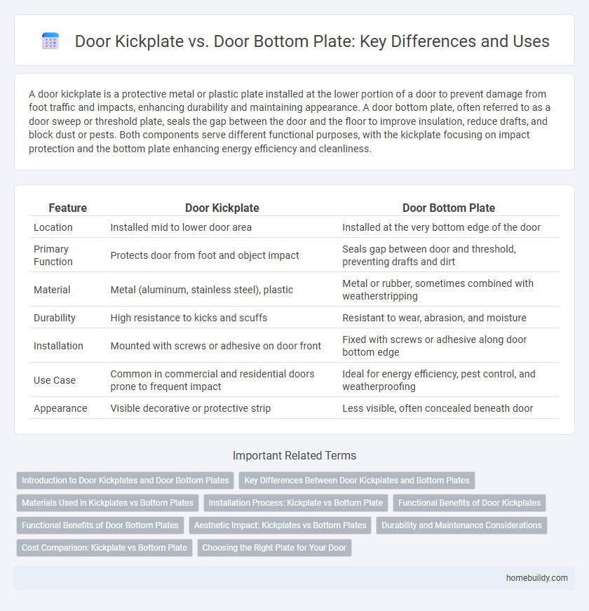 Door Kickplate vs. Door Bottom Plate: Key Differences and Uses