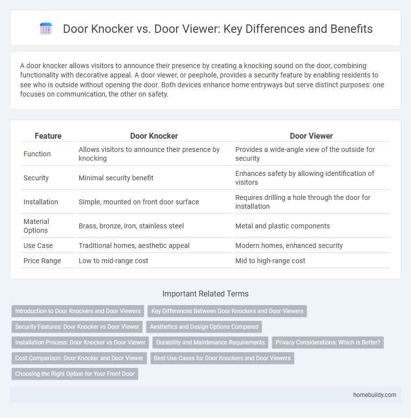 Door Knocker vs. Door Viewer: Key Differences and Benefits