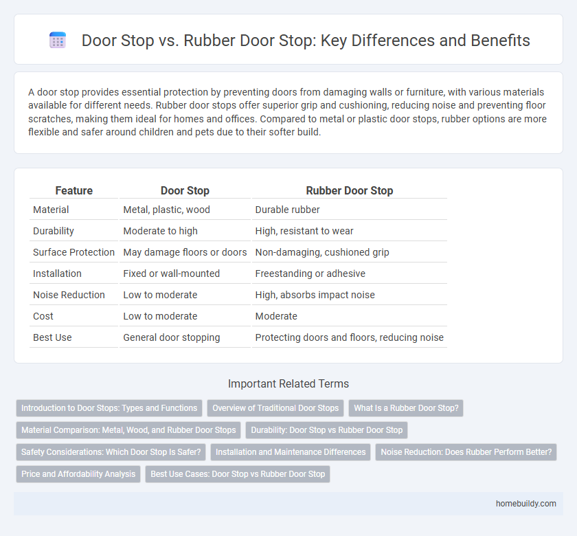 Door Stop vs. Rubber Door Stop: Key Differences and Benefits