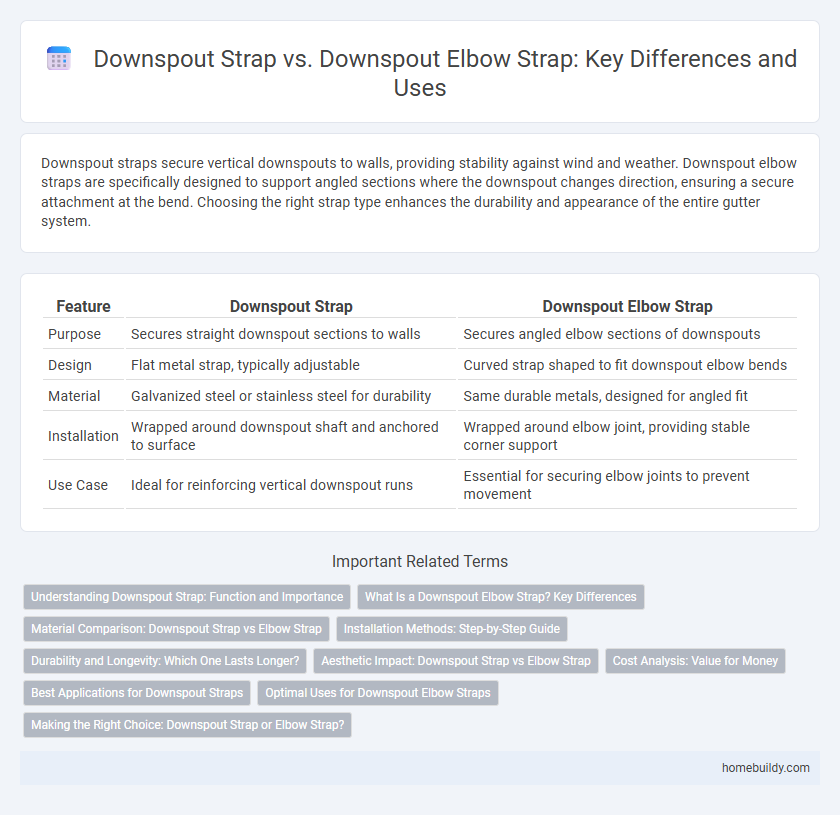Downspout Strap vs. Downspout Elbow Strap: Key Differences and Uses