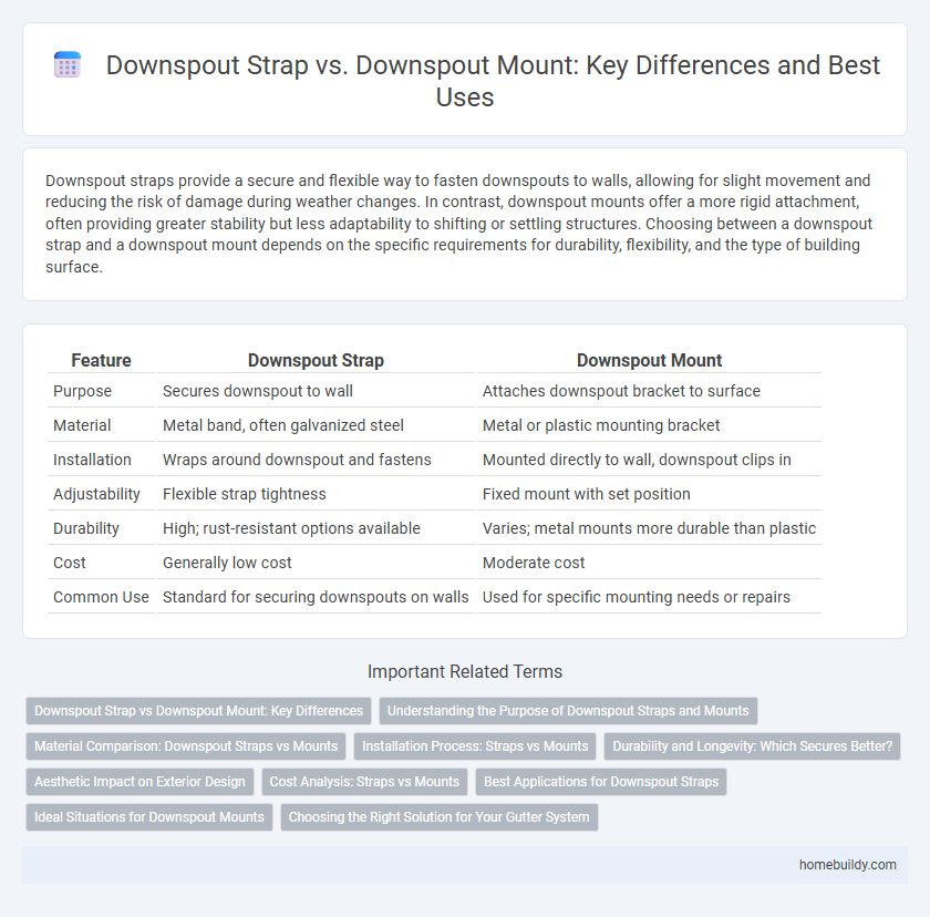 Downspout Strap vs. Downspout Mount: Key Differences and Best Uses