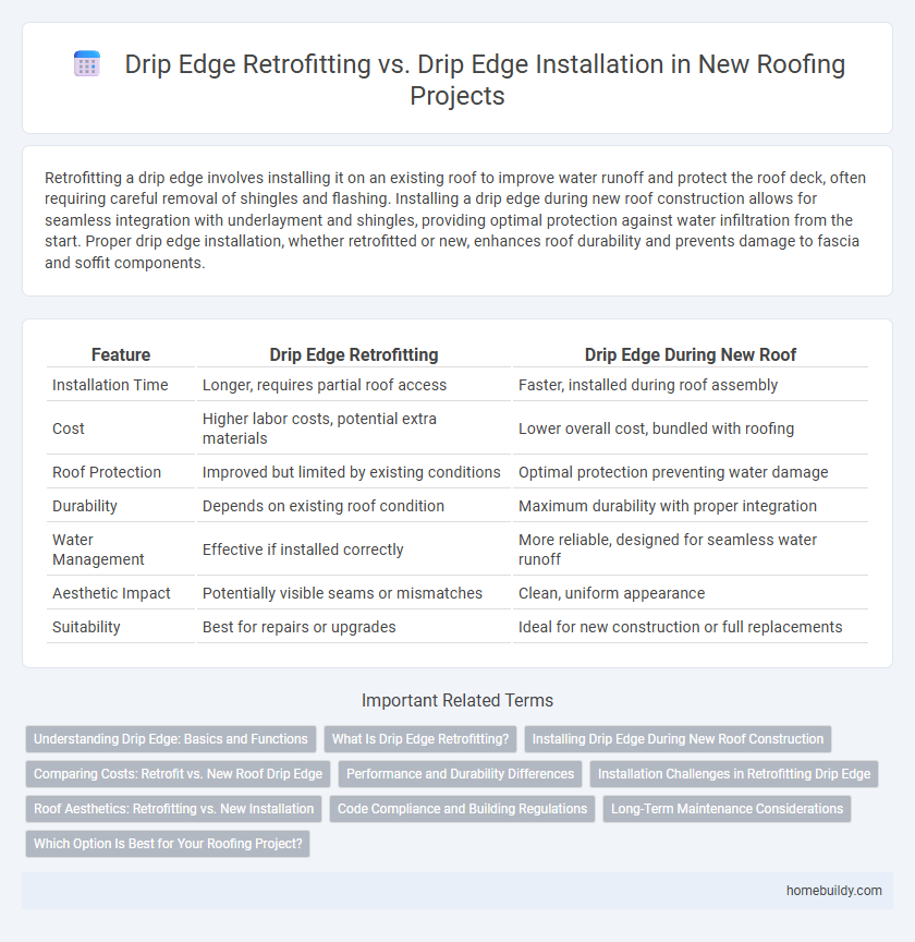 Drip Edge Retrofitting vs. Drip Edge Installation in New Roofing Projects