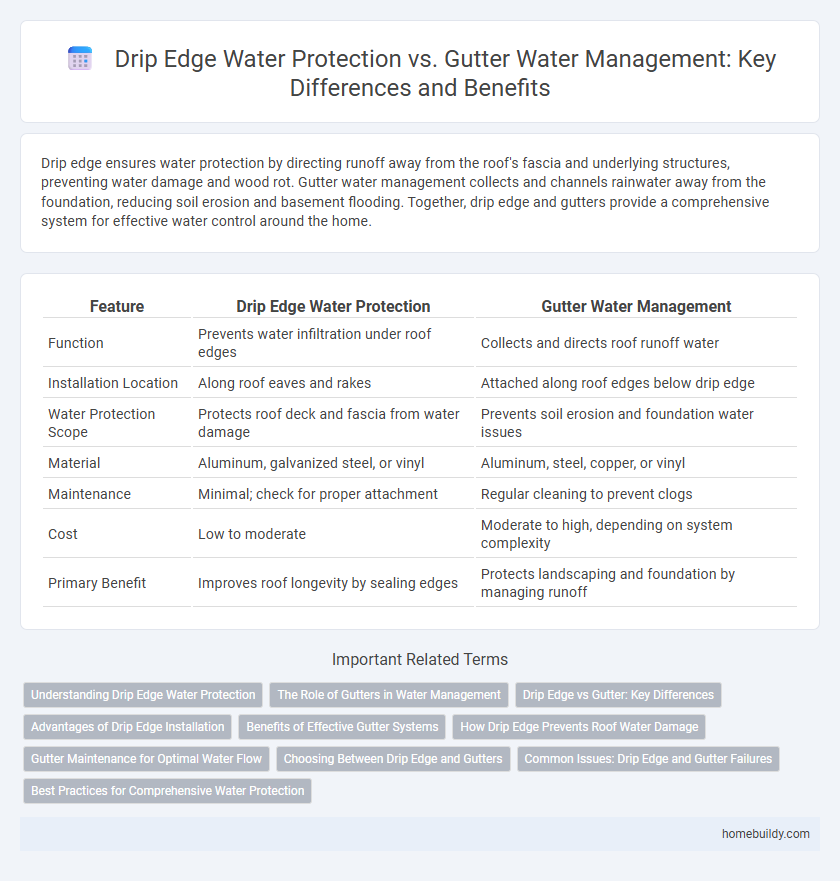 Drip Edge Water Protection vs. Gutter Water Management: Key Differences and Benefits