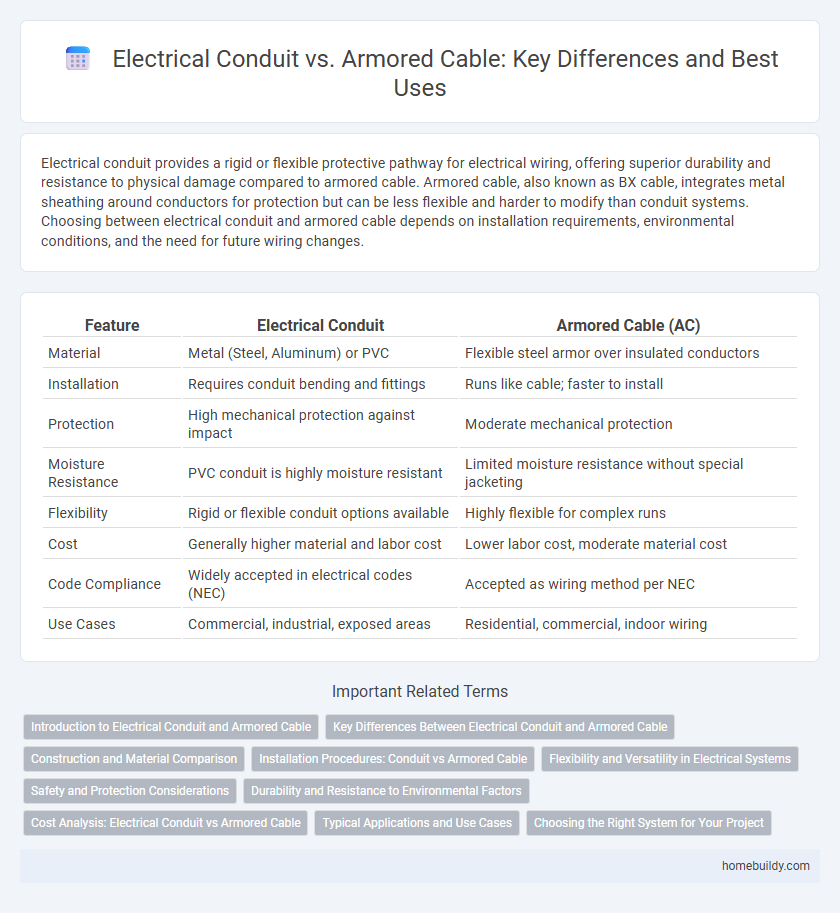 Electrical Conduit vs. Armored Cable: Key Differences and Best Uses