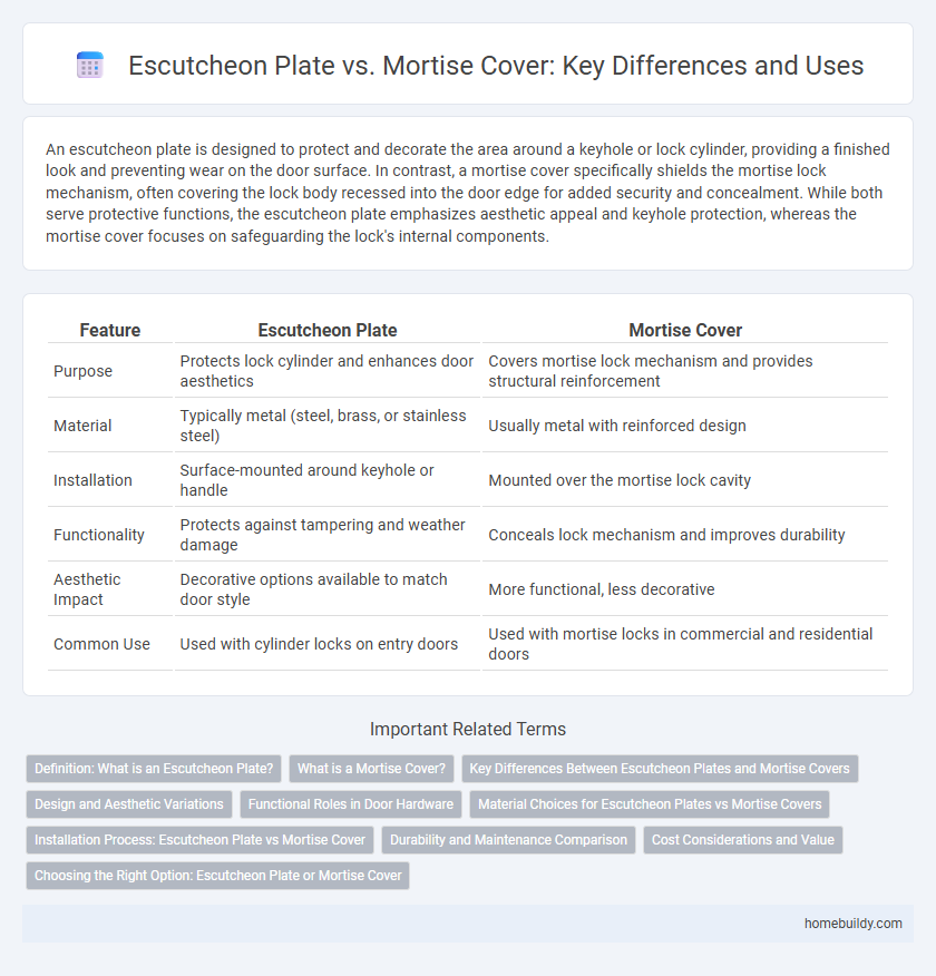 Escutcheon Plate vs. Mortise Cover: Key Differences and Uses