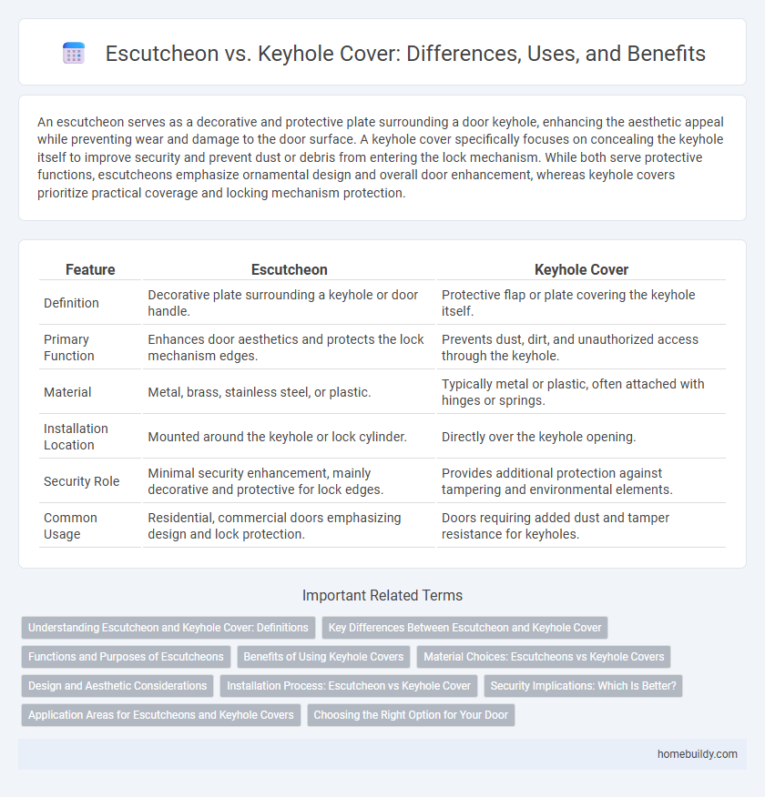 Escutcheon vs. Keyhole Cover: Differences, Uses, and Benefits