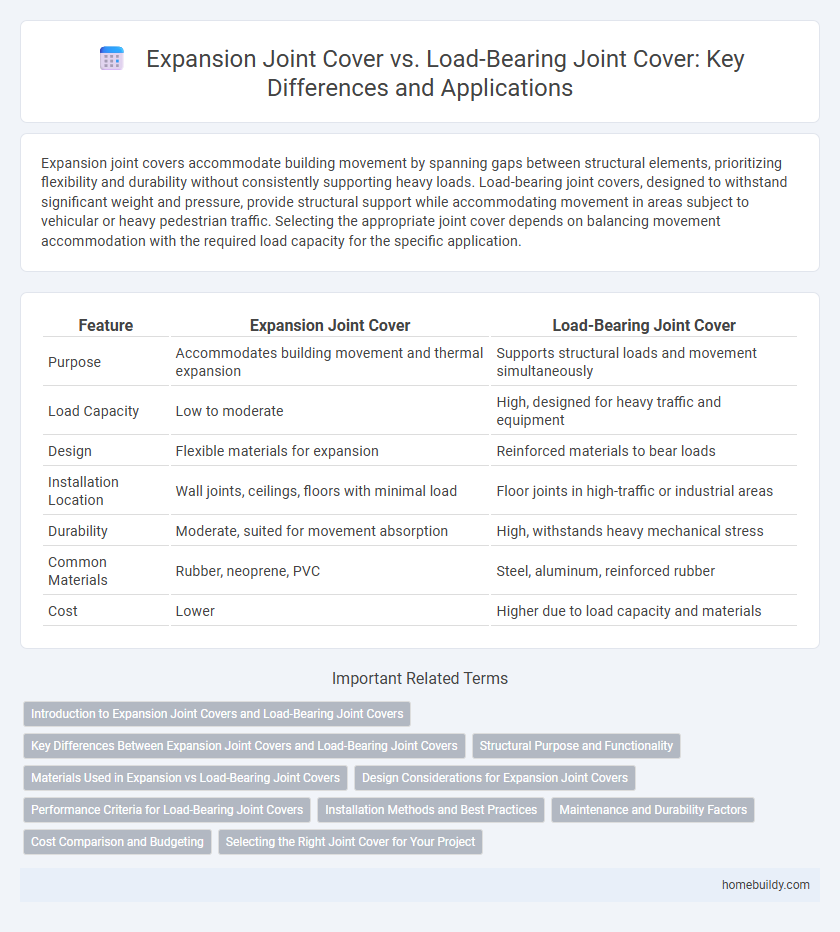 Expansion Joint Cover vs. Load-Bearing Joint Cover: Key Differences and Applications