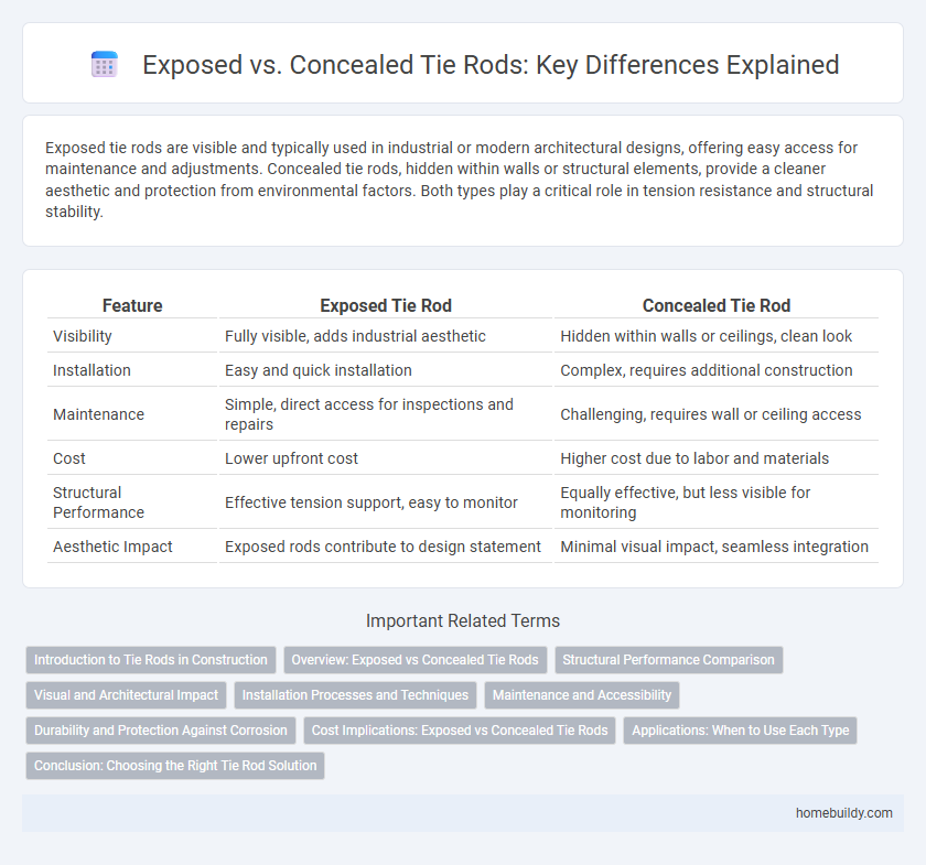 Exposed vs. Concealed Tie Rods: Key Differences Explained