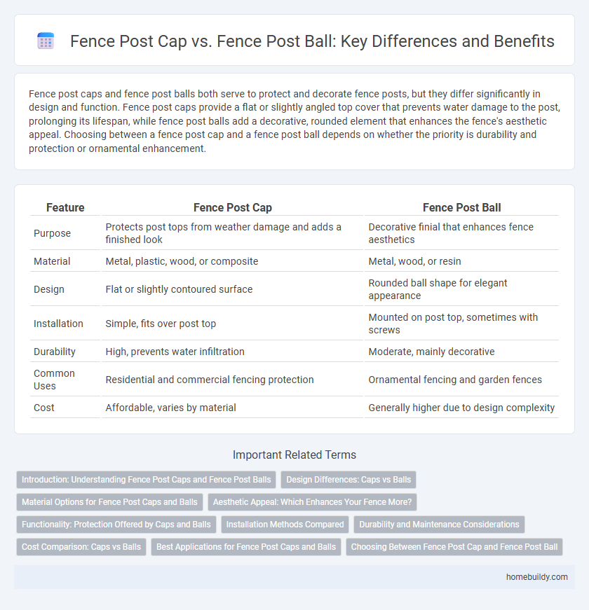 Fence Post Cap vs. Fence Post Ball: Key Differences and Benefits