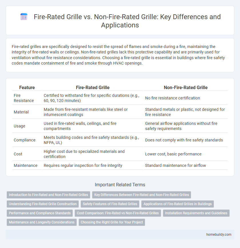 Fire-Rated Grille vs. Non-Fire-Rated Grille: Key Differences and Applications
