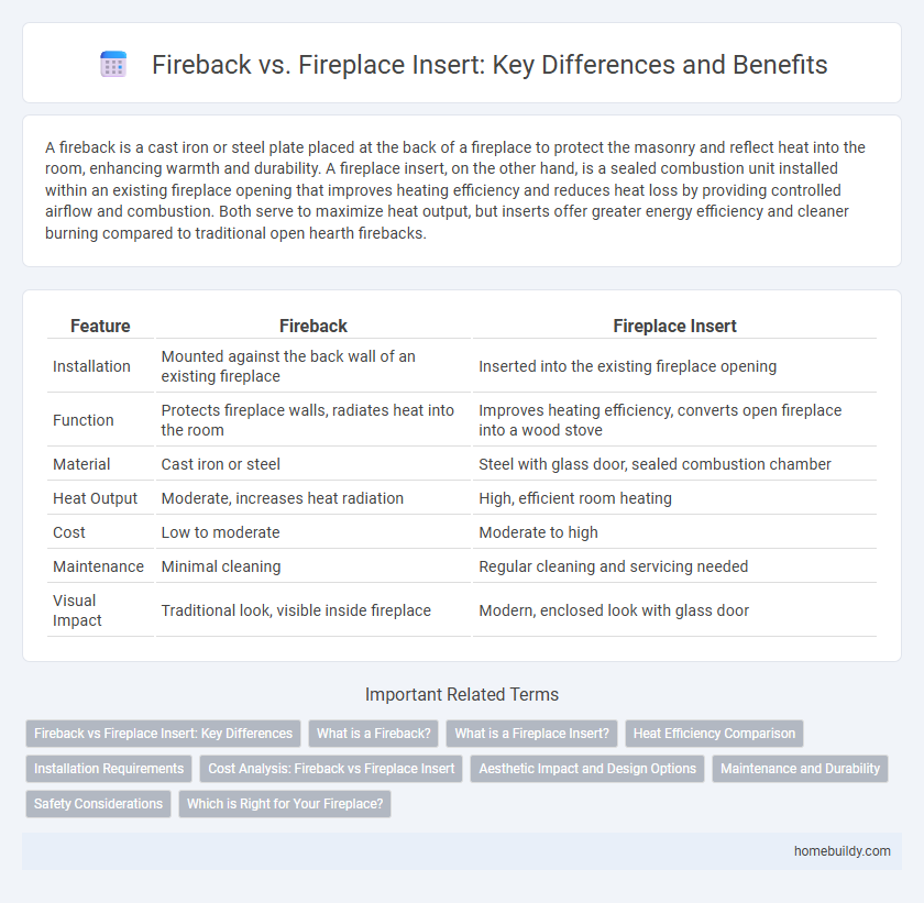 Fireback vs. Fireplace Insert: Key Differences and Benefits