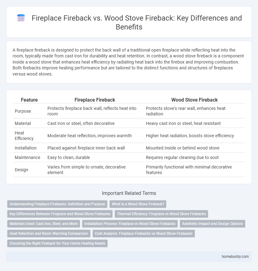 Fireplace Fireback vs. Wood Stove Fireback: Key Differences and Benefits
