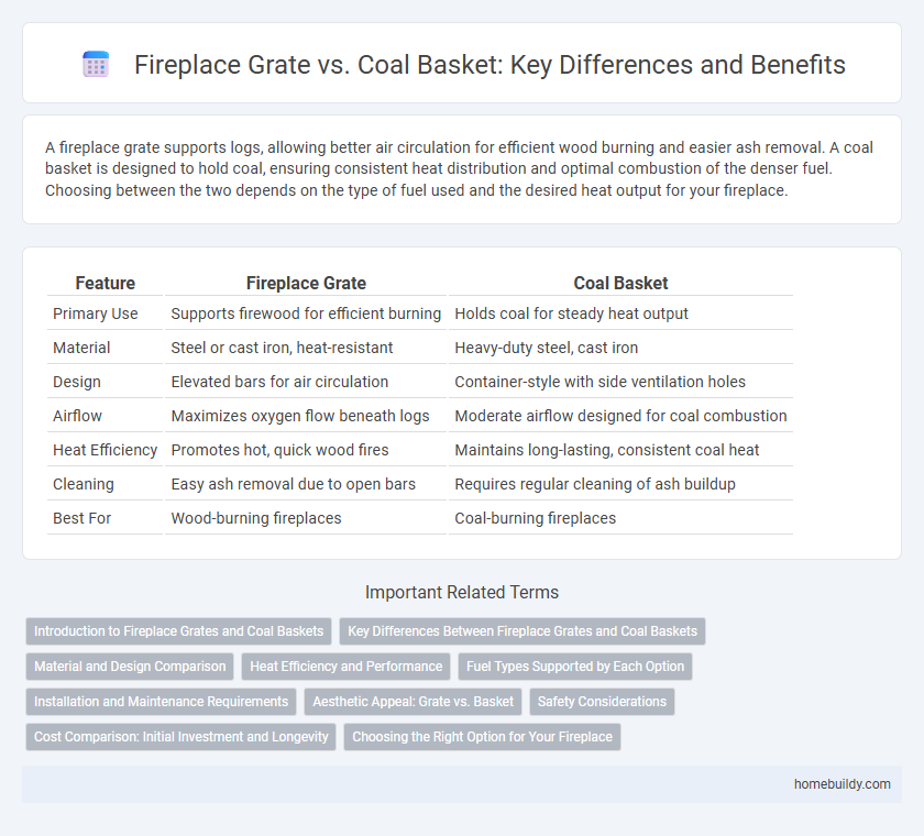 Fireplace Grate vs. Coal Basket: Key Differences and Benefits