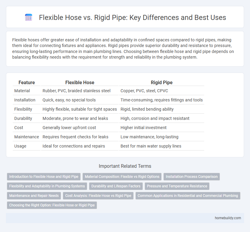 Flexible Hose vs. Rigid Pipe: Key Differences and Best Uses