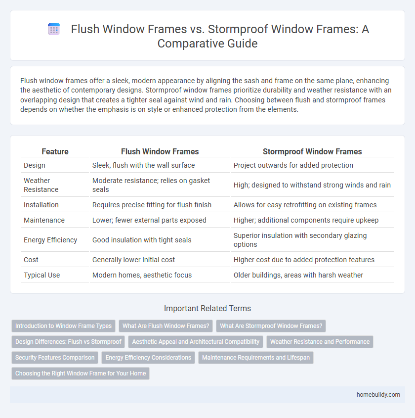 Flush Window Frames vs. Stormproof Window Frames: A Comparative Guide