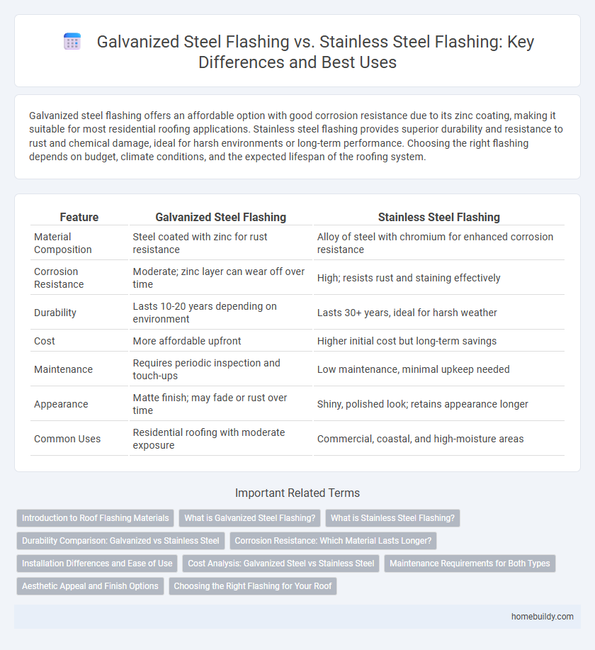 Galvanized Steel Flashing vs. Stainless Steel Flashing: Key Differences and Best Uses