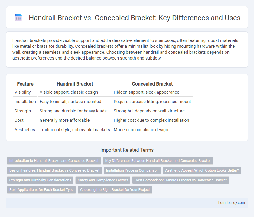 Handrail Bracket vs. Concealed Bracket: Key Differences and Uses