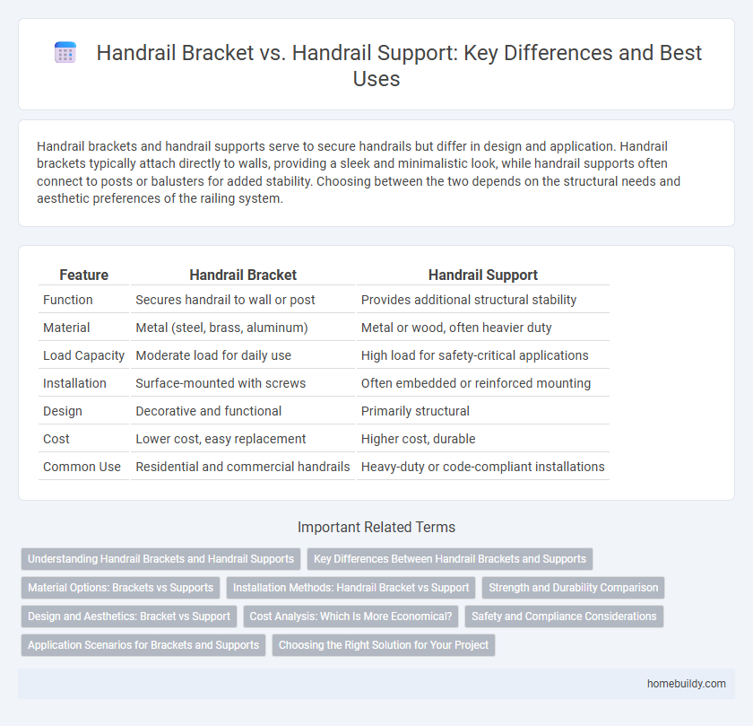 Handrail Bracket vs. Handrail Support: Key Differences and Best Uses
