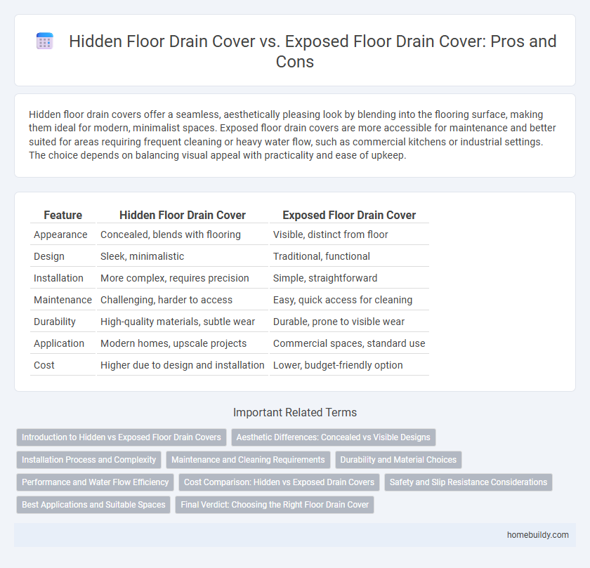 Hidden Floor Drain Cover vs. Exposed Floor Drain Cover: Pros and Cons