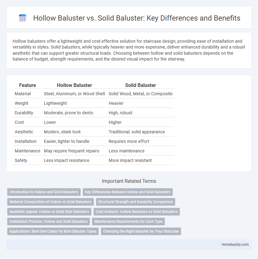 Hollow Baluster vs. Solid Baluster: Key Differences and Benefits