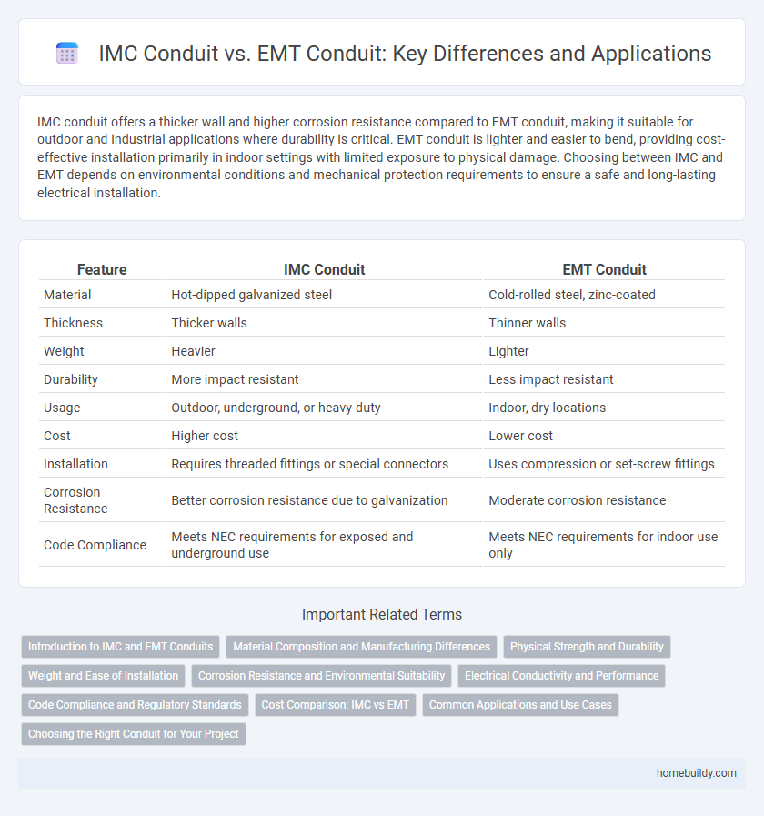IMC Conduit vs. EMT Conduit: Key Differences and Applications