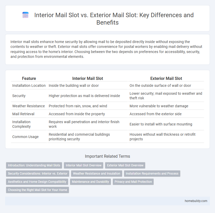 Interior Mail Slot vs. Exterior Mail Slot: Key Differences and Benefits