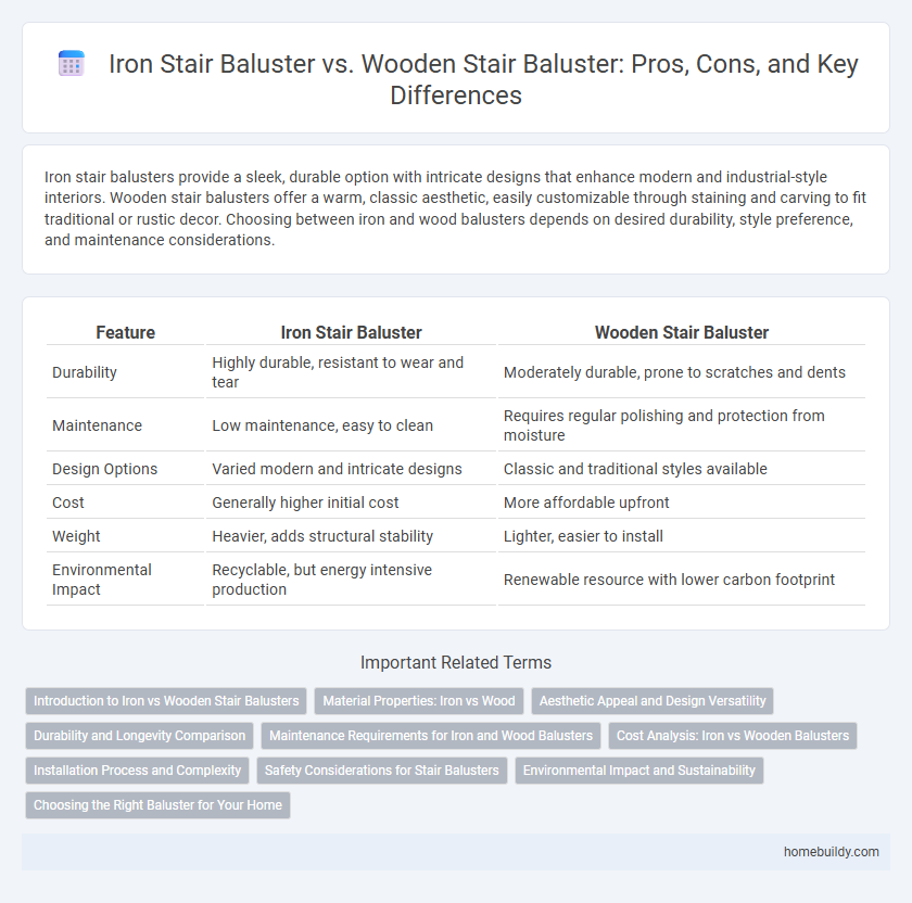 Iron Stair Baluster vs. Wooden Stair Baluster: Pros, Cons, and Key Differences