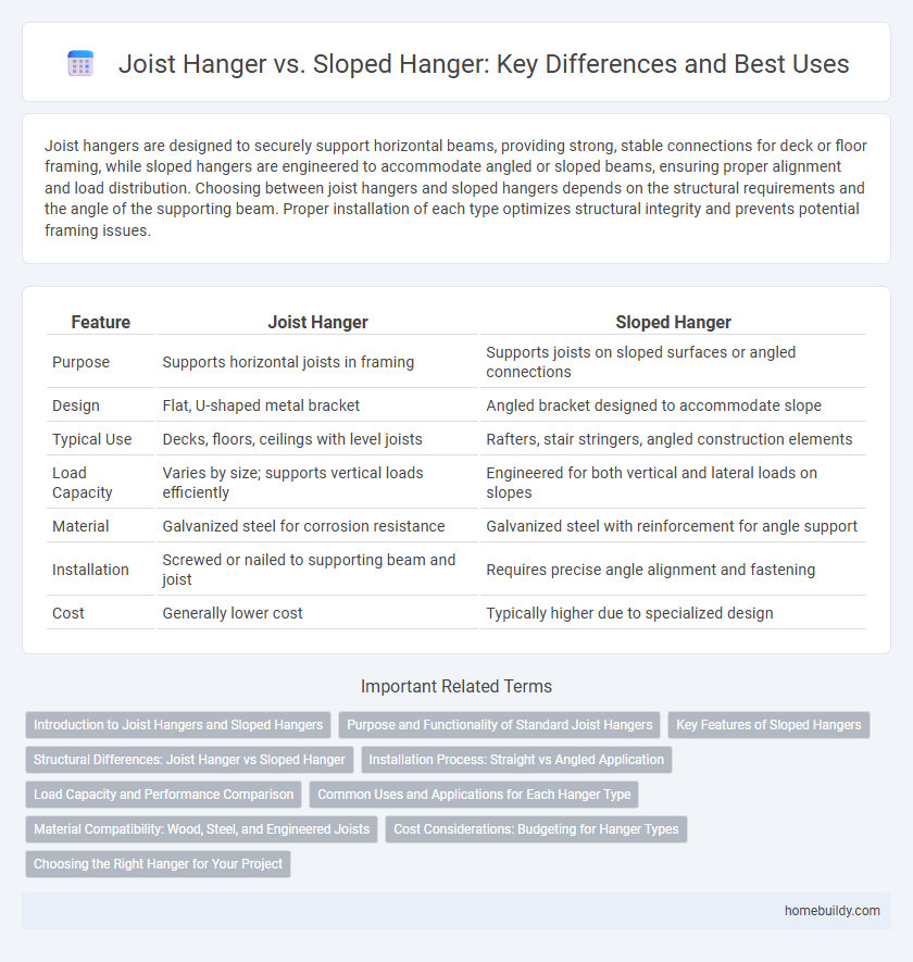 Joist Hanger vs. Sloped Hanger: Key Differences and Best Uses