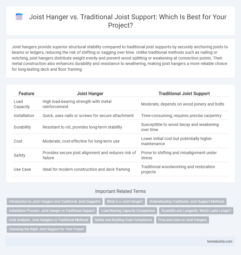Joist Hanger vs. Traditional Joist Support: Which Is Best for Your Project?